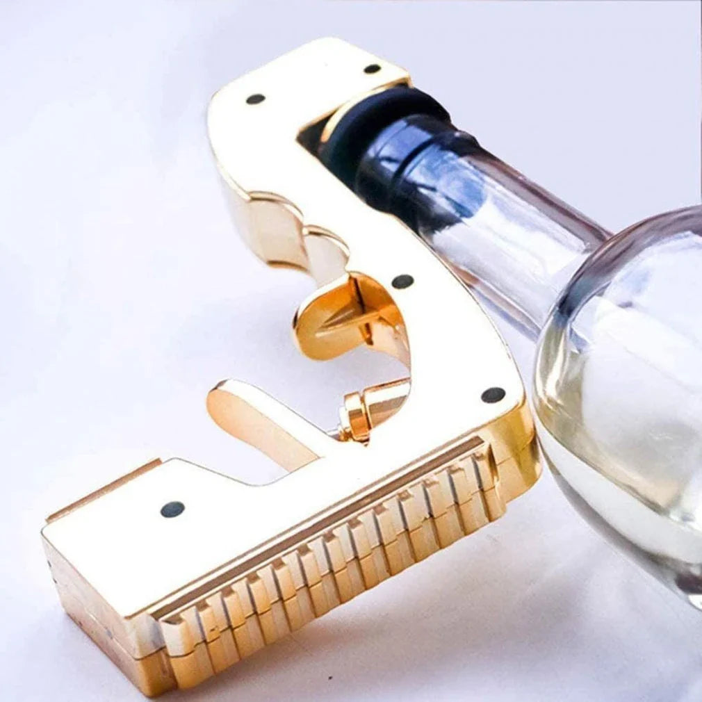 Versatile Champagne Sprayer with adjustable spray controls and stopper/pourer functionality for parties and celebrations
