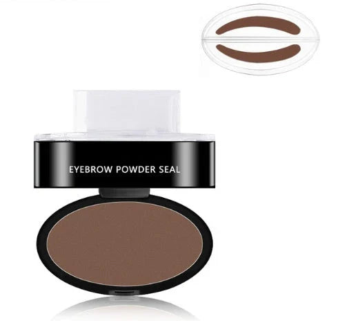 Precision Eyebrow Enhancing Makeup Kit with Stamp and Powder for Flawless Brows