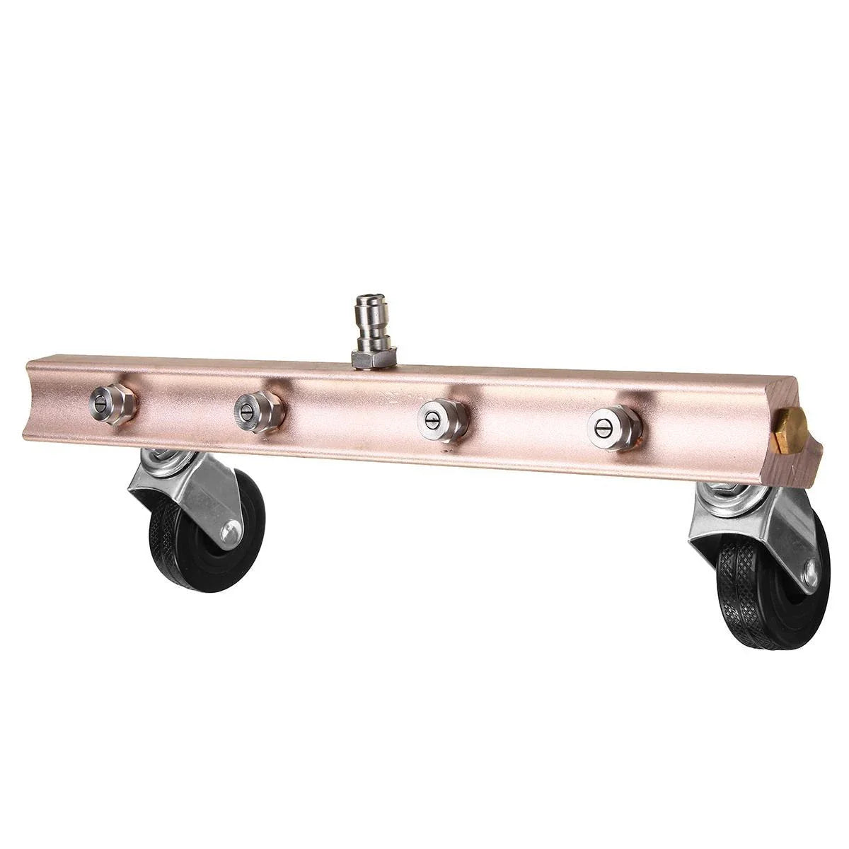 Versatile car chassis cleaning brush with copper-stainless steel alloy and rubber construction, designed for efficient undercarriage cleaning