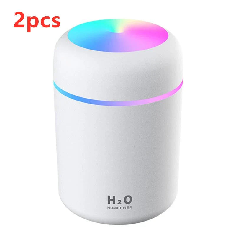 Mini USB Humidifier with Soothing Mist, Quiet Operation, and Automatic Shut-Off for Bedrooms