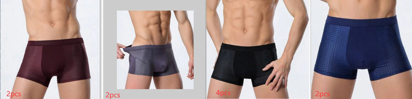 Premium modal mesh boxers in various colors and sizes