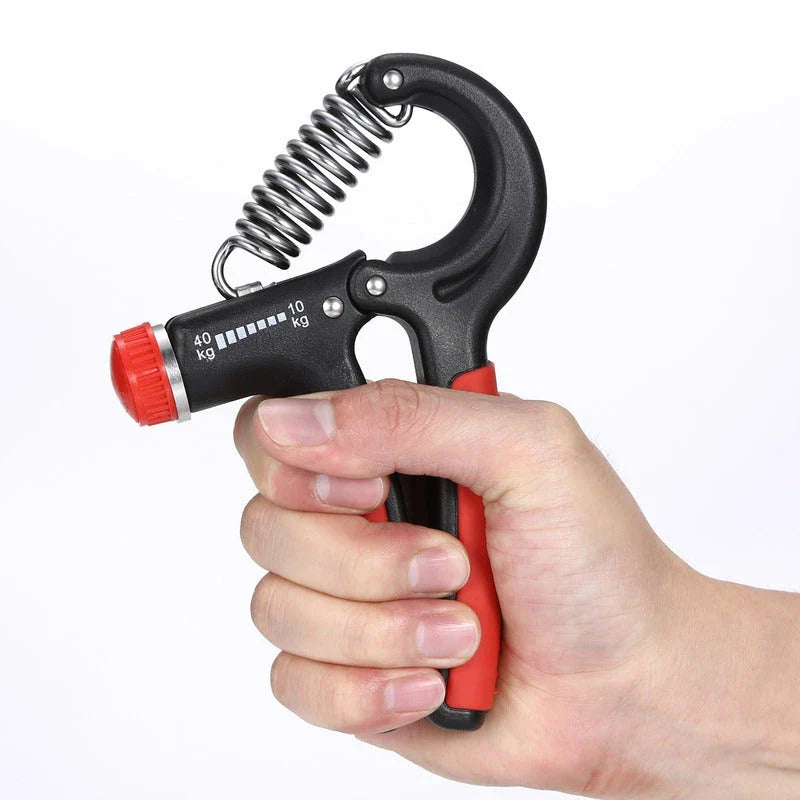 Robust adjustable hand grips with a range of 10-40 kg, designed for building powerful grip strength