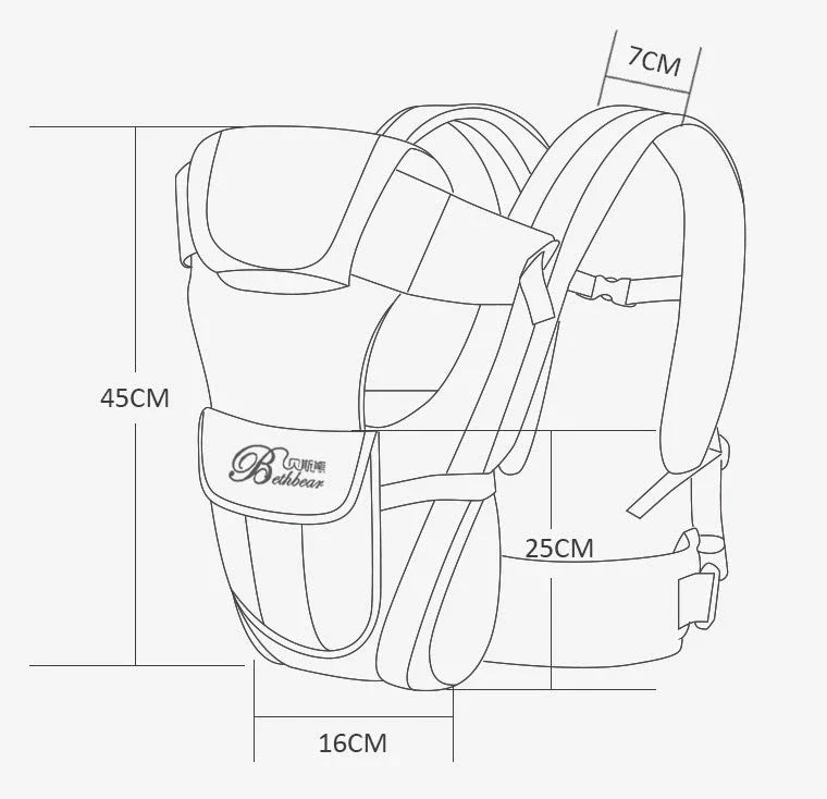 A comfortable double-shoulder baby carrier for British mums and their little ones, featuring adjustable straps and supportive design.