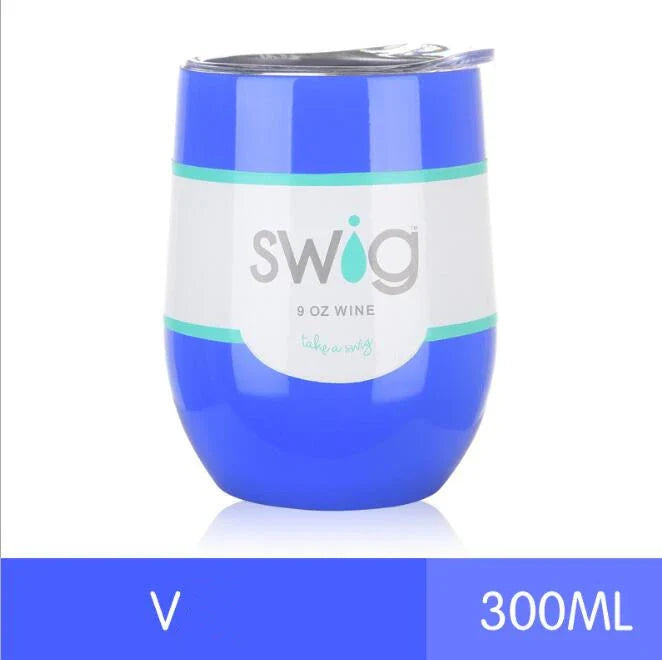 9 oz insulated stainless steel tumbler mug with lid in various vibrant colours, perfect for hot and cold beverages