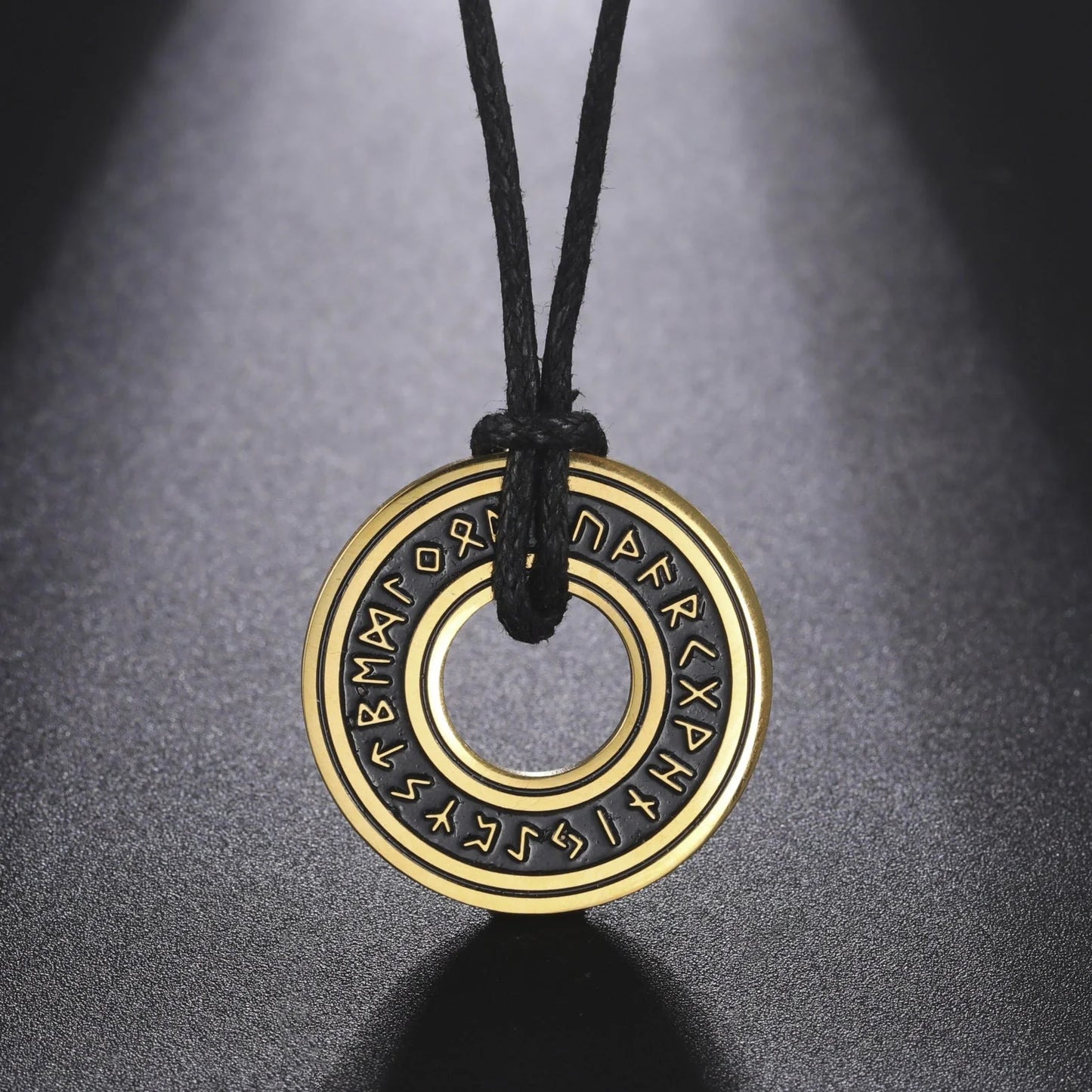Vintage Norse rune necklaces for men, featuring a range of intricate Viking symbols and designs crafted from premium stainless steel