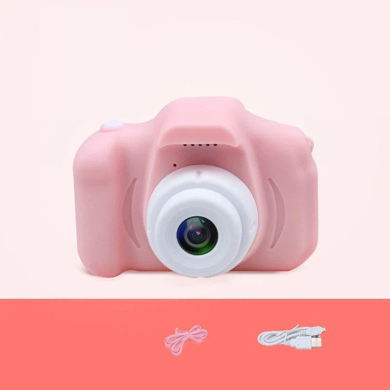 A colorful, cartoon-inspired digital camera for kids with fun filters and high-quality features