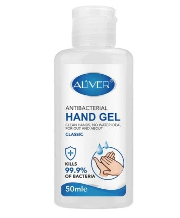 Compact, antimicrobial hand sanitizer with 60ml capacity and sleek, portable design