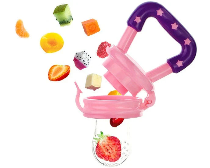 Versatile silicone pacifier with secure design to provide a safe and comfortable feeding experience for babies