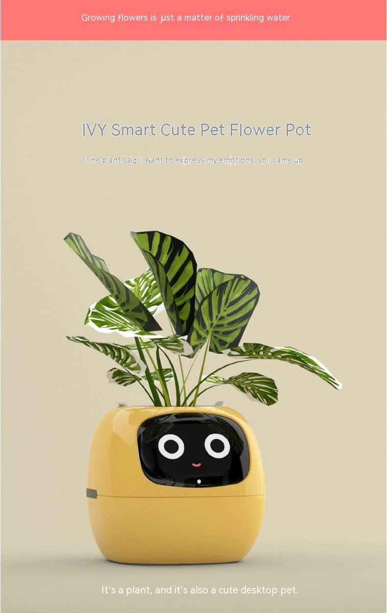 Smart Planter with AI and 7 sensors for easy plant care in various colours