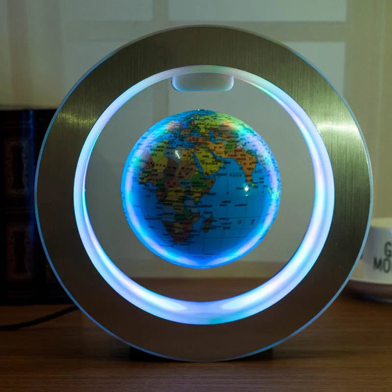 Mesmerising Magnetic Levitating Globe with LED Light Display, Floating World Map Decoration