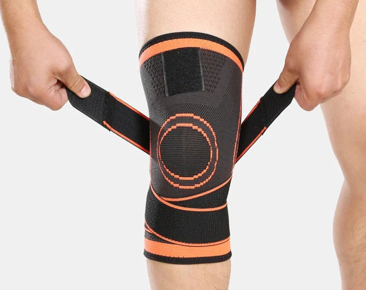 Sports knee brace with adjustable pressure design for active lifestyles