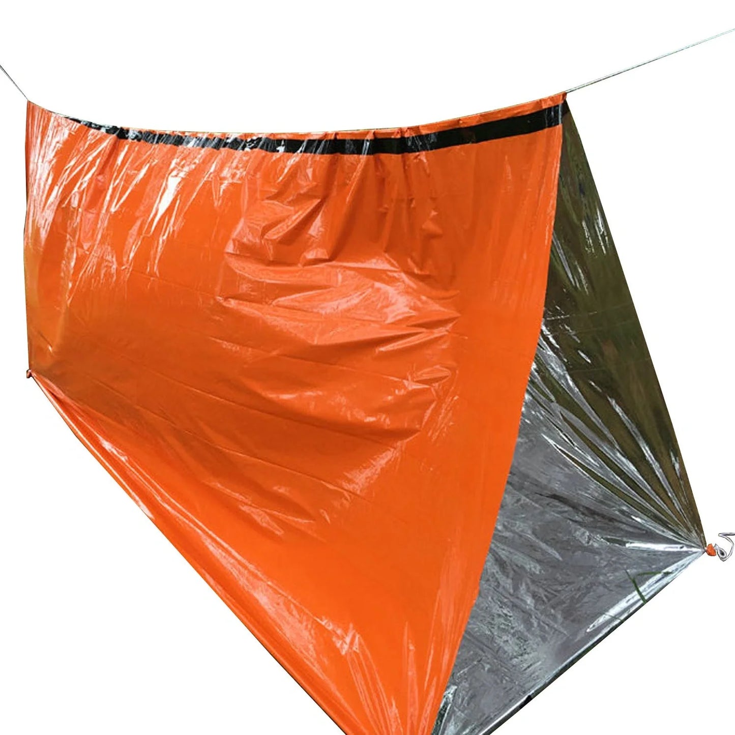 Premium first-aid thermal sleeping mat made of reflective PE film for superior insulation and warmth in emergencies