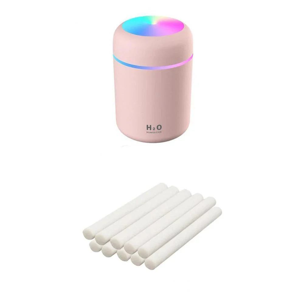 Mini USB Humidifier with Soothing Mist, Quiet Operation, and Automatic Shut-Off for Bedrooms