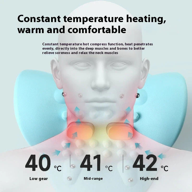 Therapeutic Neck Massager with adjustable massage settings and heating function for relieving neck pain and tension