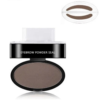 Precision Eyebrow Enhancing Makeup Kit with Stamp and Powder for Flawless Brows