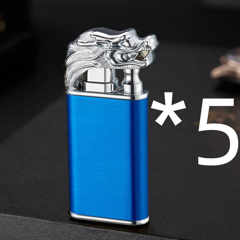 Versatile double flame lighter with a sleek and stylish design, perfect for outdoor adventures, grilling, and cigar lighting.