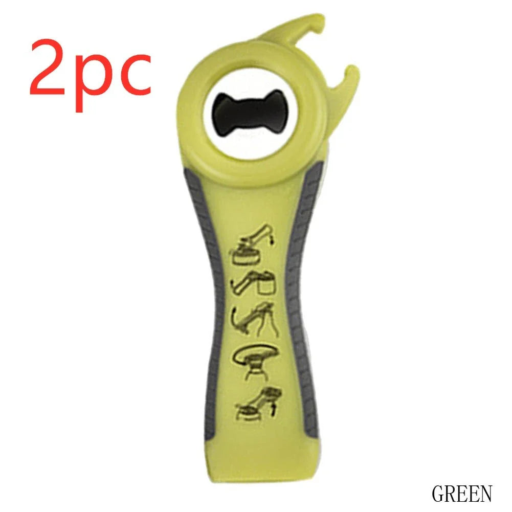 Versatile 5-in-1 stainless steel can opener and bottle opener - a must-have for any UK kitchen