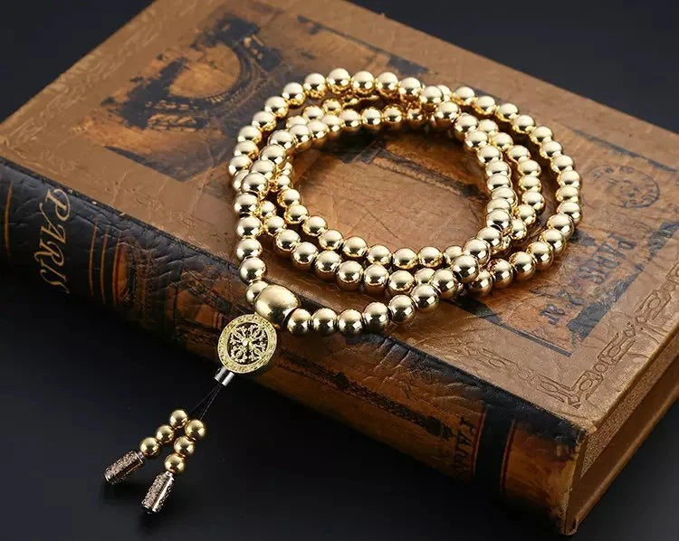 Modern stainless steel thunderbolt bead necklace, perfect for any occasion.