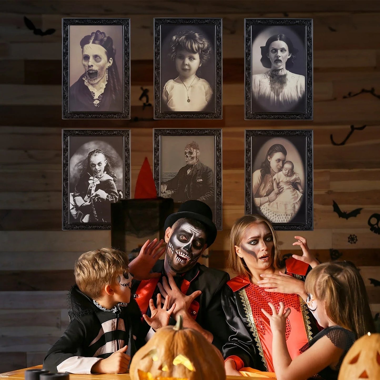 Haunting 3D Changing Face Portrait - Spooky Halloween Decoration with Ghostly Figure