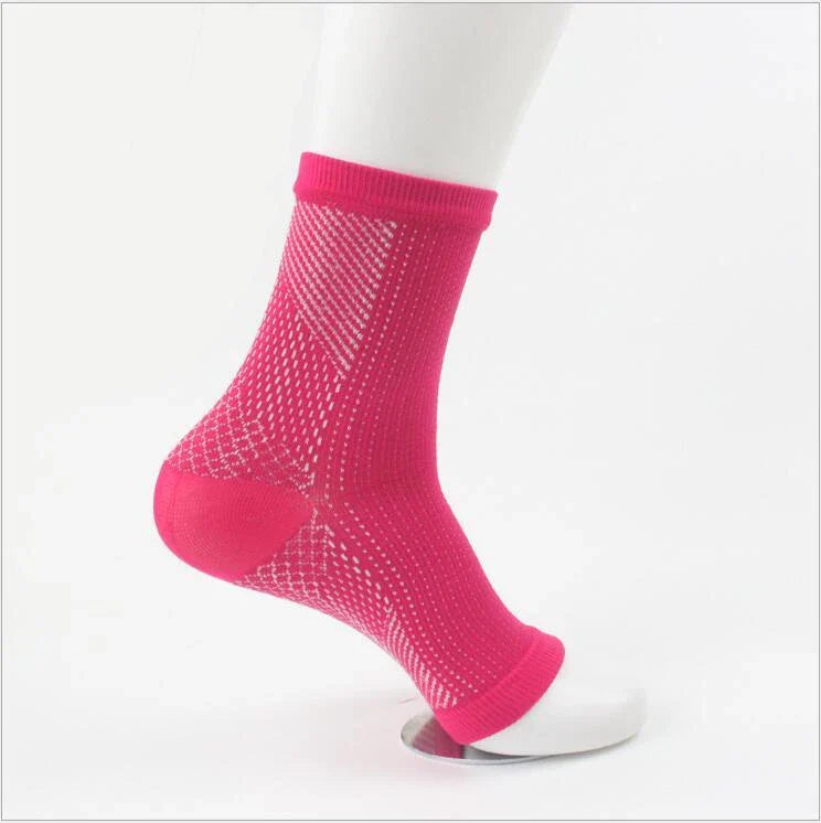 Premium sports compression socks with ankle support, breathable nylon material, and stylish designs