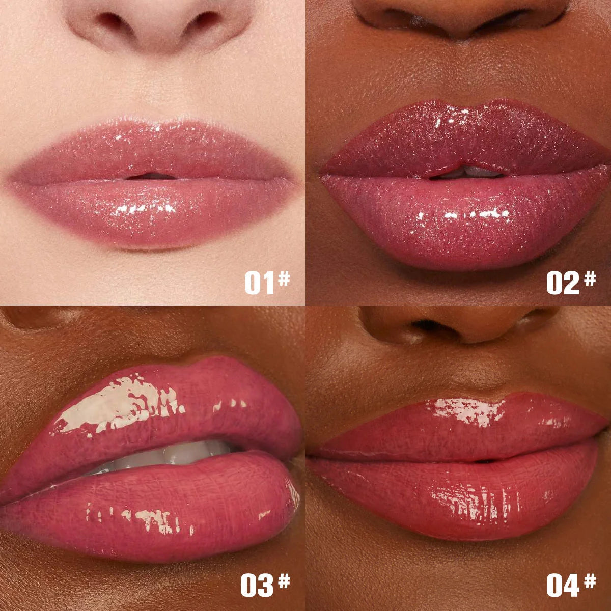PHOFAY Shiny Lip Plumper Gloss - Volumising Lip Enhancer with Glossy, Radiant Finish