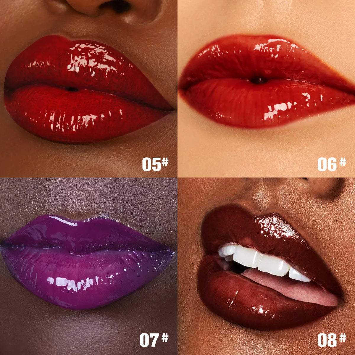 PHOFAY Shiny Lip Plumper Gloss - Volumising Lip Enhancer with Glossy, Radiant Finish
