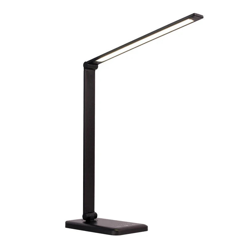 Premium wireless charging LED desk lamp with adjustable lighting, auto-timer, and foldable design for a customisable workspace