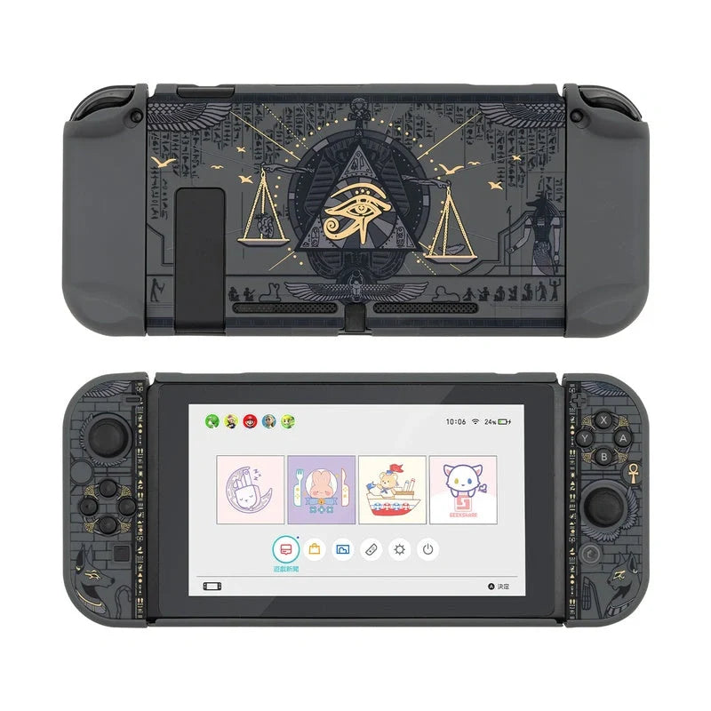 Mysterious Egypt themed Nintendo Switch Protective Shell with grip controller