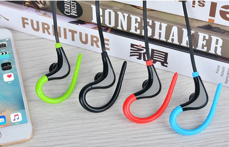 Premium sports Bluetooth headphones with noise cancellation, featuring wireless connectivity, sweat-resistant design, and intuitive touch controls for an enhanced workout experience.