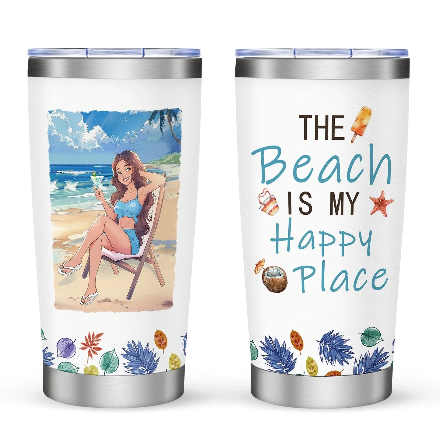 20oz Car Cup with secure lid, perfect for preventing spills during commutes