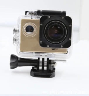 Robust 4K Ultra HD Waterproof Sport Camera with 12MP sensor, 170-degree wide-angle lens, and water-resistant design for filming up to 30 metres underwater