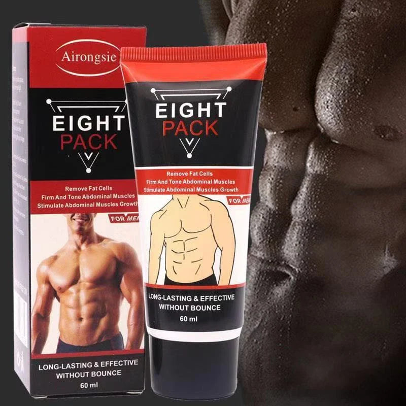 Premium fat-burning cream in portable container, designed to help achieve a sculpted, toned physique.