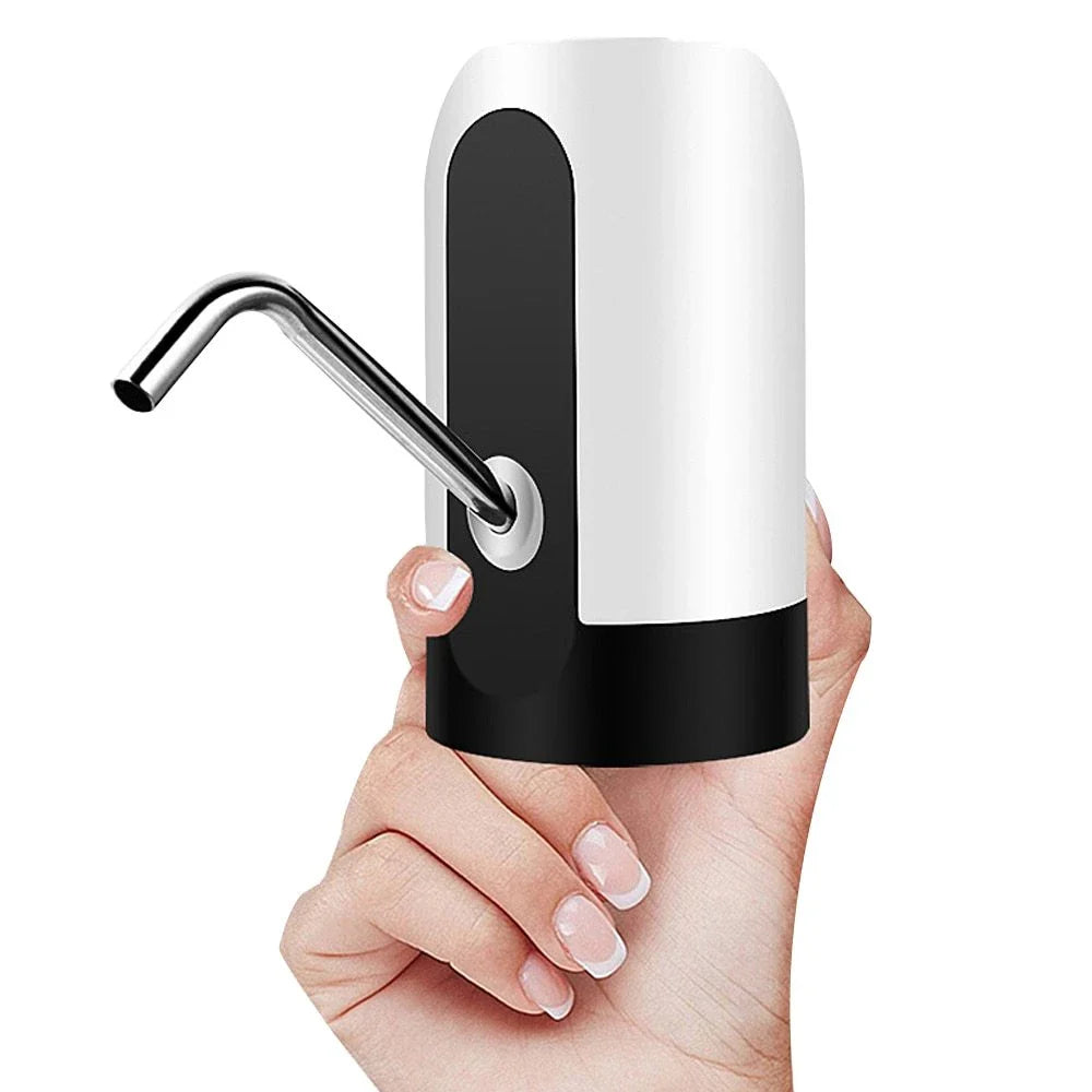 Automatic electric water bottle pump with USB charging, smart switching, and durable construction