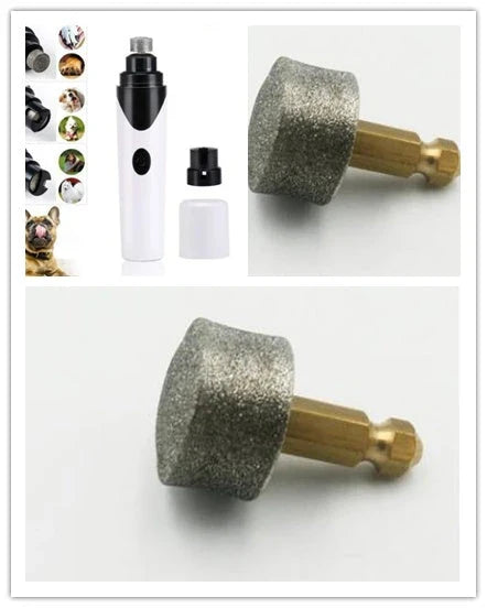 Electric pet nail grinder with low vibration and noise for stress-free grooming of cats, dogs, and other small animals