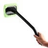 Versatile car window cleaning tool with microfiber pad and extendable handle for easy reach and effective cleaning