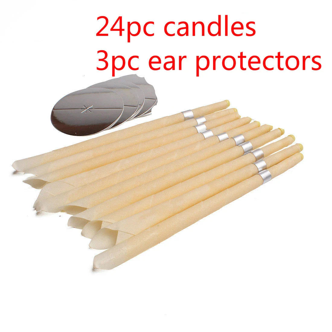 Premium beeswax ear candles for natural earwax removal, sinus relief, and relaxation