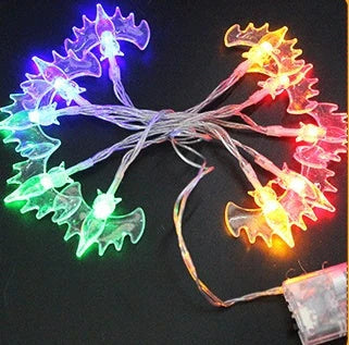 Spooktacular Halloween string lights with pumpkins, ghosts, and other festive decorations