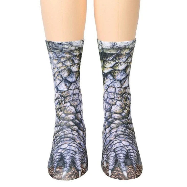 Cosy 3D animal paw socks in a variety of playful designs, including cats, dogs, elephants, tigers, and more