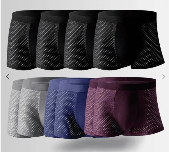 Premium modal mesh boxers in various colors and sizes