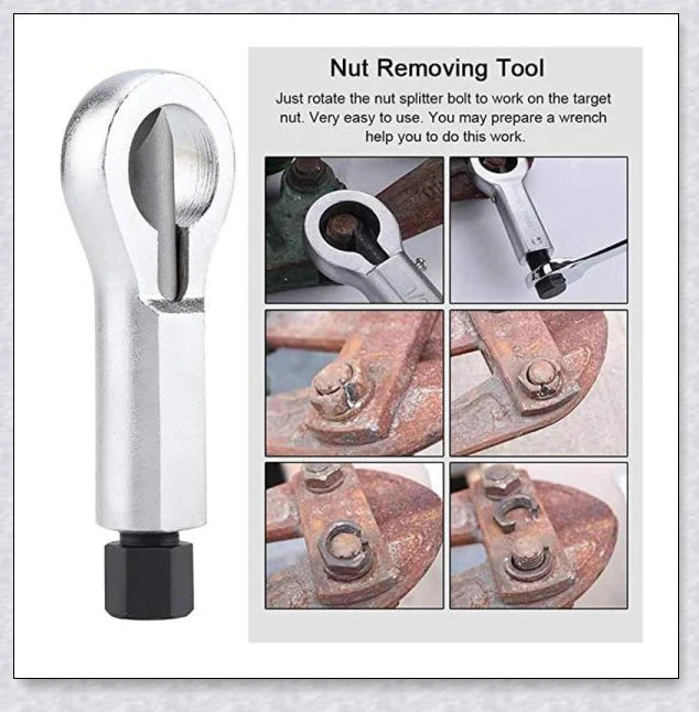 Heavy-Duty Nuts Splitter Tools Set - Premium hardened steel nut removal toolkit for DIY, workshops, and industrial applications