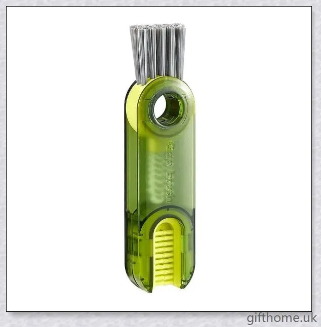 A 3-in-1 cleaning brush set with a spiral brush, bevel corner brush, and sponge for thoroughly cleaning bottles, cups, and hard-to-reach areas