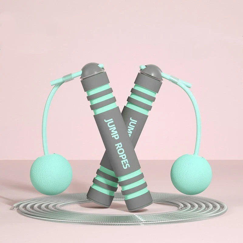 Adjustable speed skipping rope with various colour and model options, designed for fitness training and weight loss