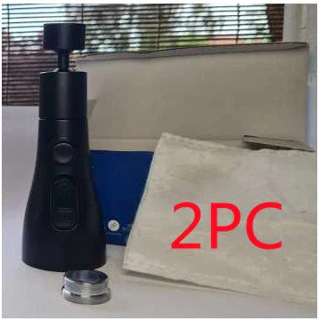 Universal pressurized faucet sprayer with 360-degree rotation and 3 cleaning modes for efficient kitchen cleaning