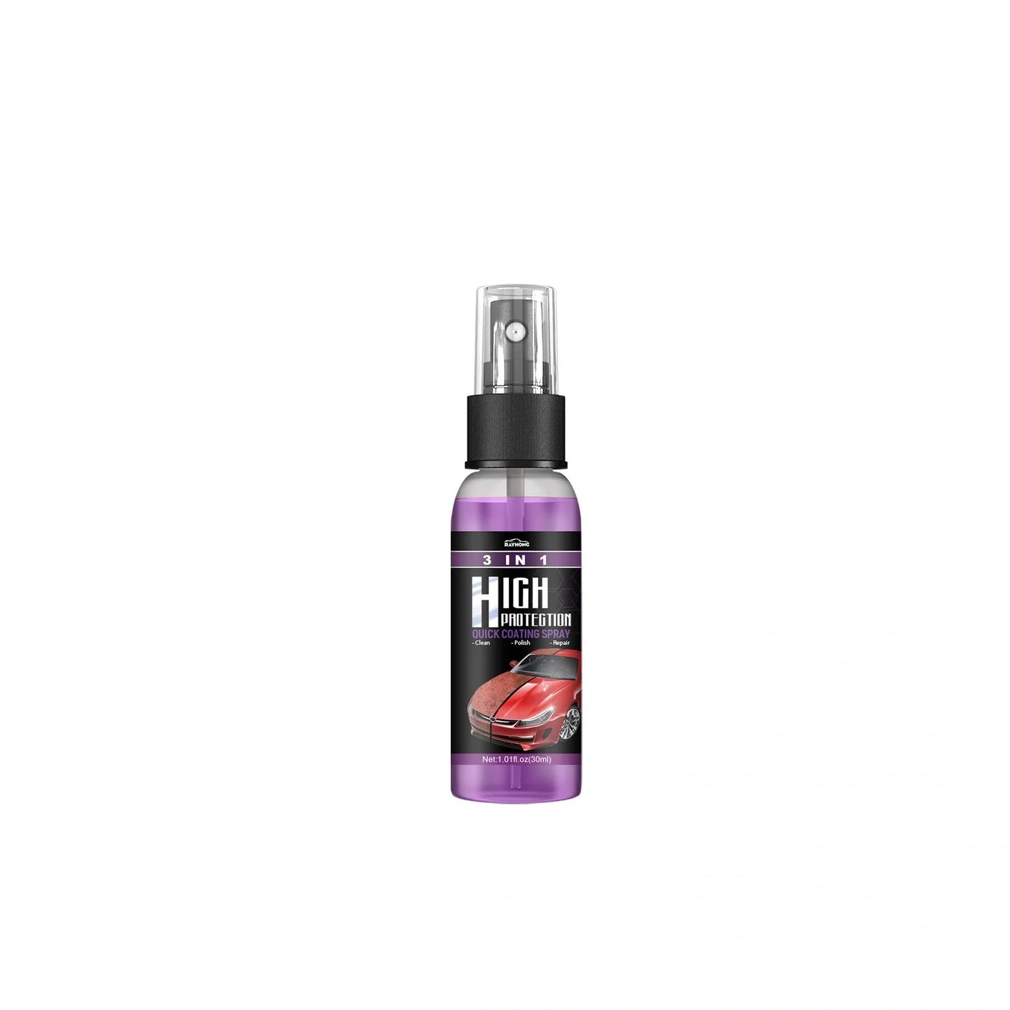 3-in-1 Fast-Acting Car Paint Spray for high protection and shine