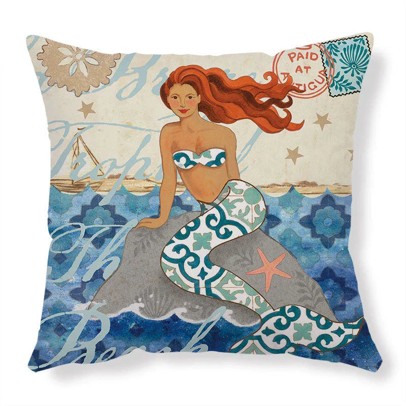 Stylish Sea Life Cushion Covers featuring vibrant marine-inspired designs to enhance British home decor