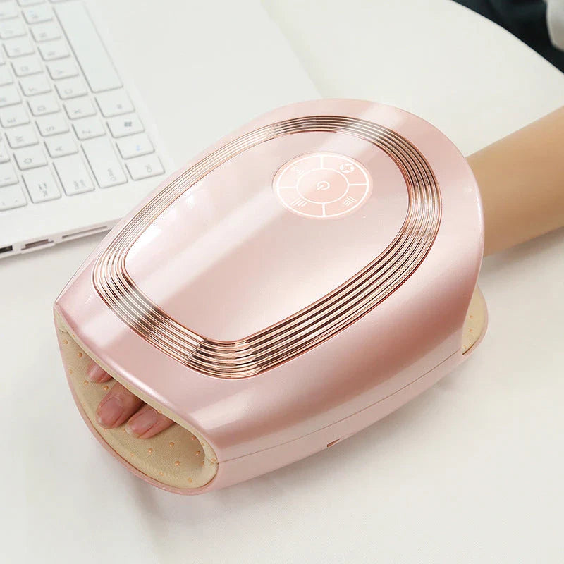 Luxurious 3D Wave Electric Airbag Hand Massager with Heating Function for Soothing Hand Relief and Relaxation