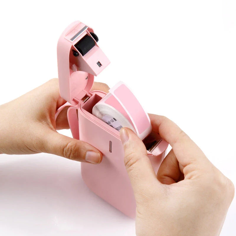 Compact Bluetooth Label Printer with thermal printing technology, Bluetooth connectivity, and versatile label design capabilities for home and office use