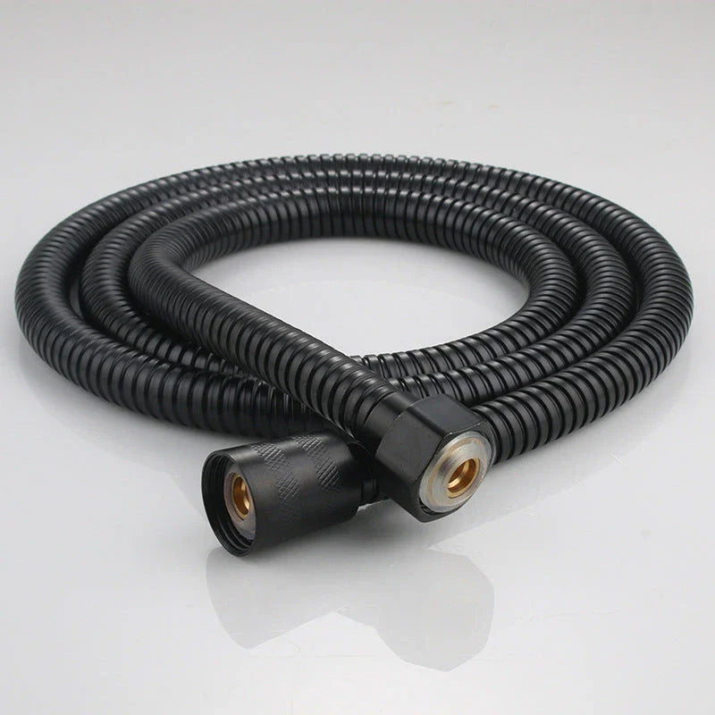 Premium high-pressure shower head with 5-speed supercharged spray patterns, large water output, and modern minimalist design