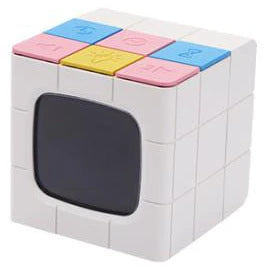Multifunctional Rubik's Cube Alarm Clock with voice control, LED lighting, and Pomodoro timer