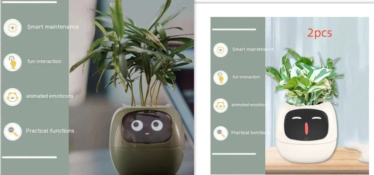 Smart Planter with AI and 7 sensors for easy plant care in various colours